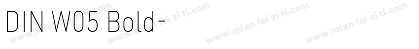 DIN W05 Bold字体转换